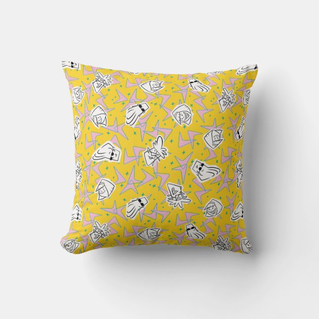 Johnny Bravo Characters Pattern Cushion (Front)