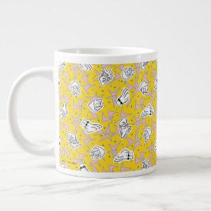 Johnny Bravo Characters Pattern Large Coffee Mug