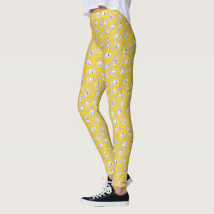 Johnny Bravo Characters Pattern Leggings
