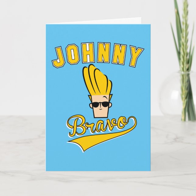 Johnny Bravo Collegiate Graphic Card (Front)