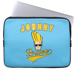 Johnny Bravo Collegiate Graphic Laptop Sleeve