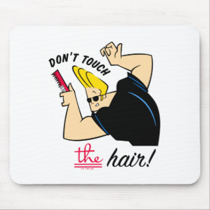 Johnny Bravo Comb Dont Touch The Hair Mouse Mat