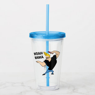 Johnny Bravo Combing Hair Acrylic Tumbler