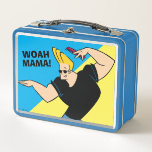 Johnny Bravo Combing Hair Metal Lunch Box