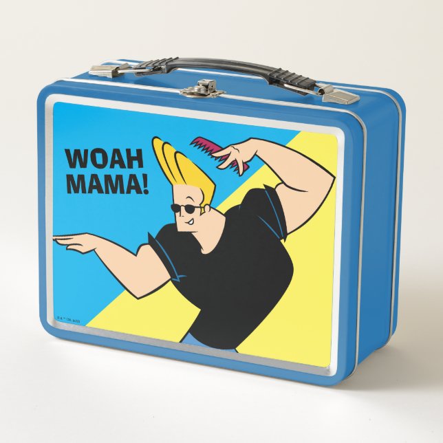 Johnny Bravo Combing Hair Metal Lunch Box (Front)