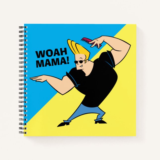 Johnny Bravo Combing Hair Notebook (Front)