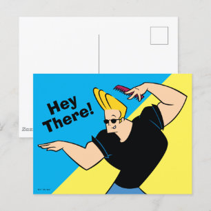 Johnny Bravo Combing Hair Postcard