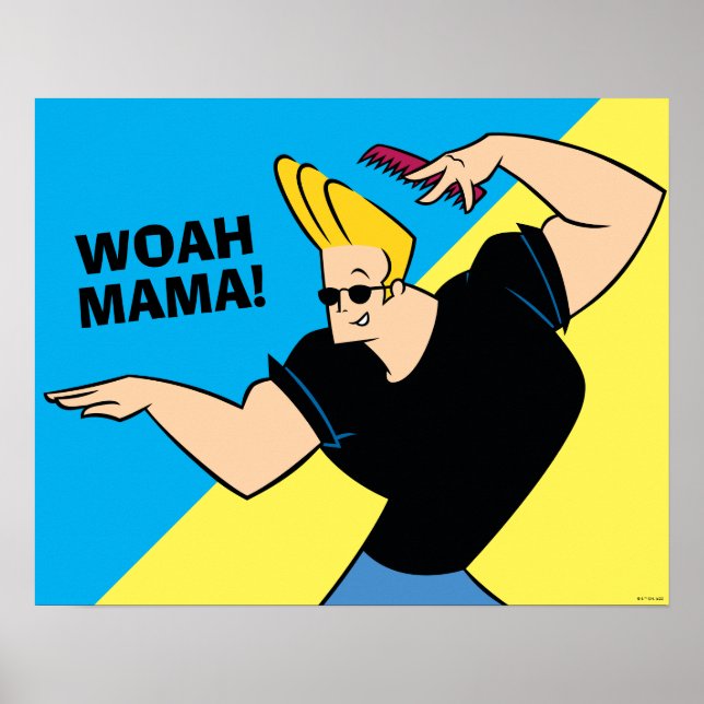 Johnny Bravo Combing Hair Poster (Front)