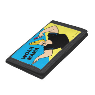 Johnny Bravo Combing Hair Trifold Wallet