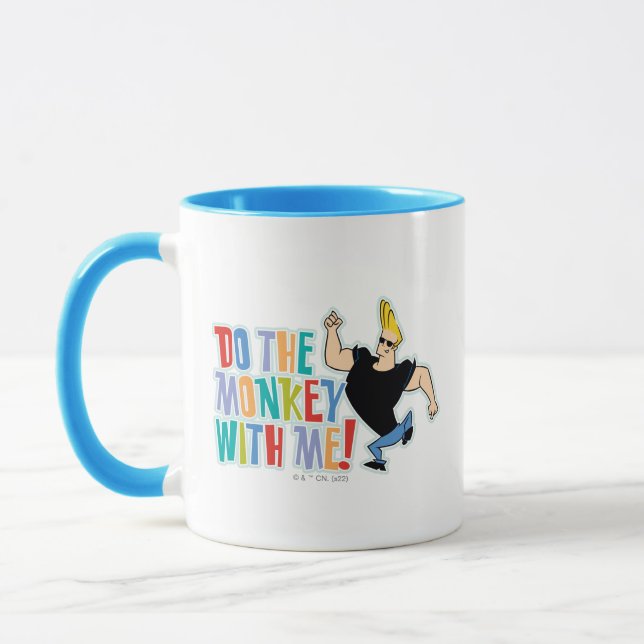 Johnny Bravo - Do The Monkey With Me! Mug (Left)
