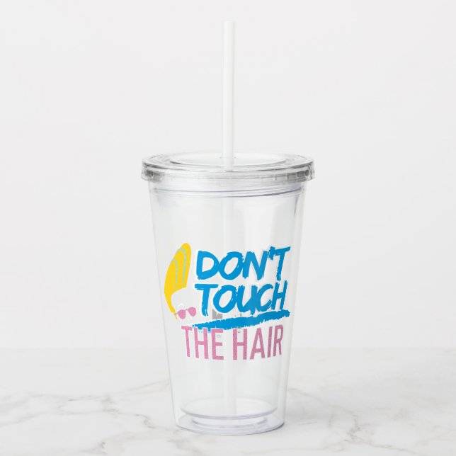 Johnny Bravo - Don't Touch The Hair Graphic Acrylic Tumbler (Front)