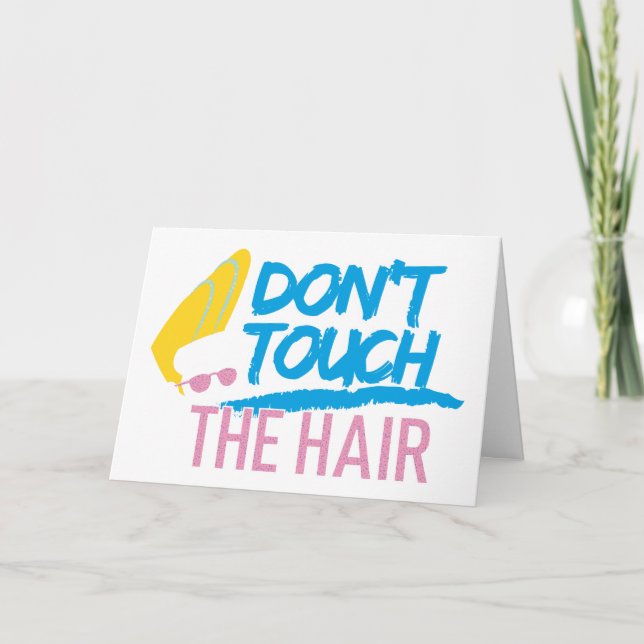 Johnny Bravo - Don't Touch The Hair Graphic Card (Front)