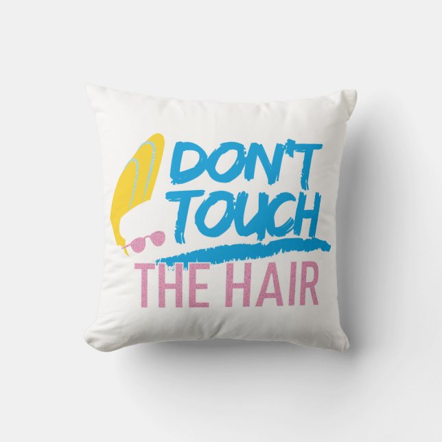 Johnny Bravo - Don't Touch The Hair Graphic Cushion (Front)