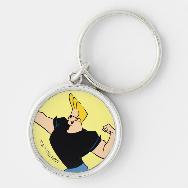 Johnny Bravo Flexing Key Ring (Front)