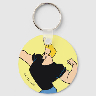 Johnny Bravo Flexing Key Ring