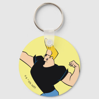Johnny Bravo Flexing Key Ring