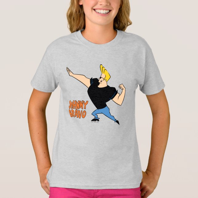 Johnny Bravo Flexing T-Shirt (Front)