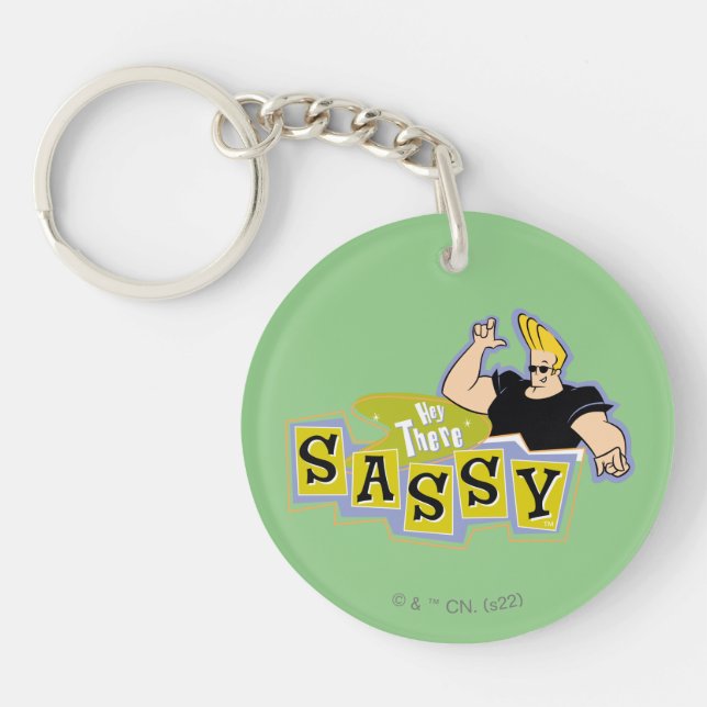 Johnny Bravo - Hey There Sassy Key Ring (Front)