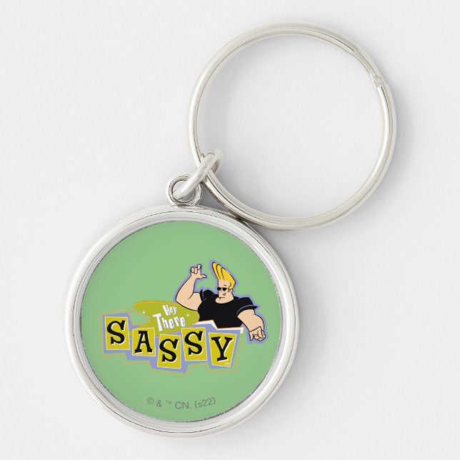 Johnny Bravo - Hey There Sassy Key Ring (Front)