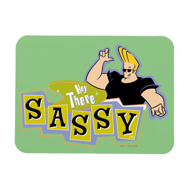 Johnny Bravo - Hey There Sassy Magnet (Horizontal)