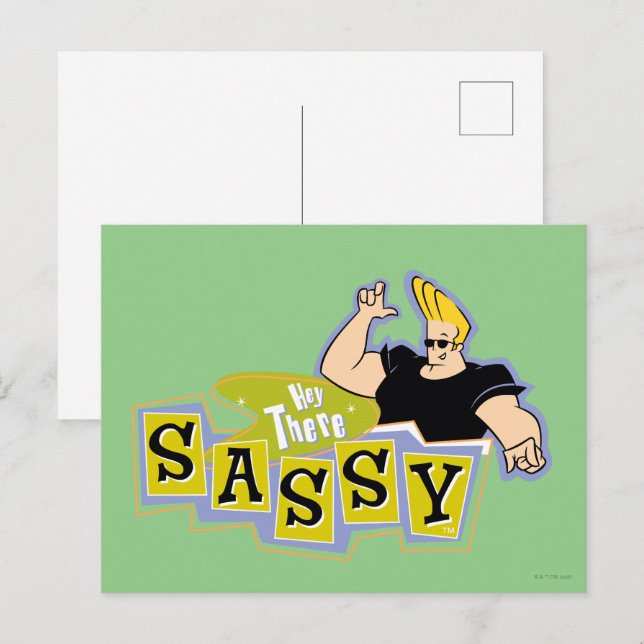 Johnny Bravo - Hey There Sassy Postcard (Front/Back)