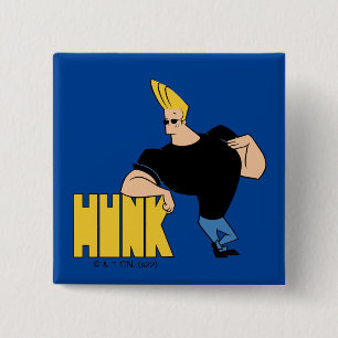 Johnny Bravo - Hunk 15 Cm Square Badge