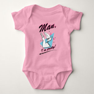 Johnny Bravo - Man I'm Pretty Retro Graphic Baby Bodysuit