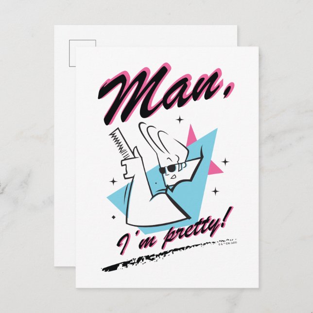 Johnny Bravo - Man I'm Pretty Retro Graphic Postcard (Front/Back)