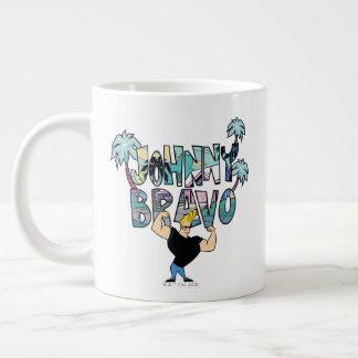 Johnny Bravo Palm Tree Name Large Coffee Mug