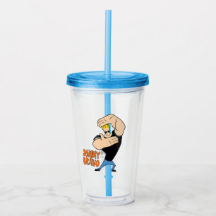 Johnny Bravo Picture Frame Pose Acrylic Tumbler