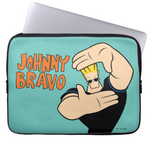 Johnny Bravo Picture Frame Pose Laptop Sleeve
