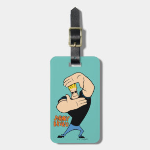 Johnny Bravo Picture Frame Pose Luggage Tag