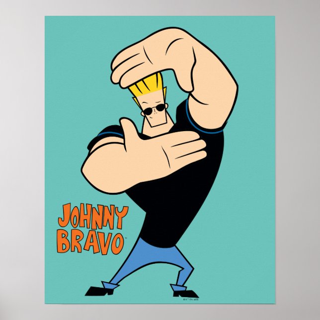 Johnny Bravo Picture Frame Pose Poster (Front)