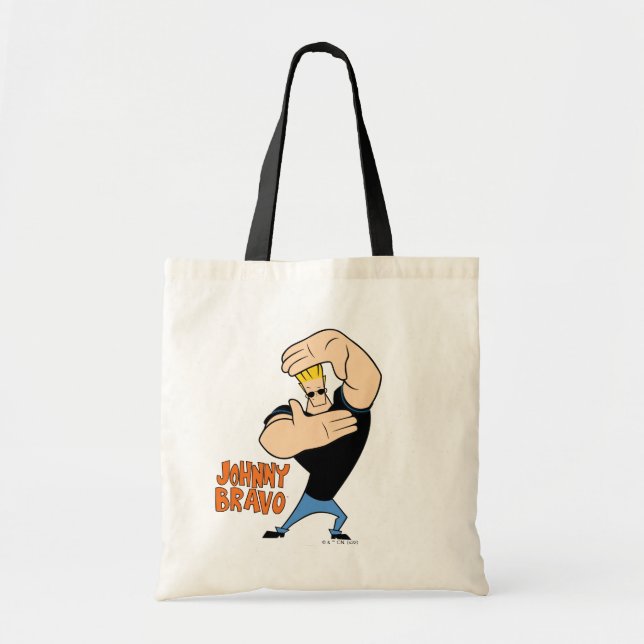 Johnny Bravo Picture Frame Pose Tote Bag (Front)