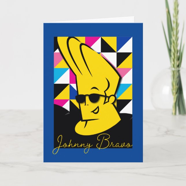 Johnny Bravo Pop Art Graphic Card (Front)