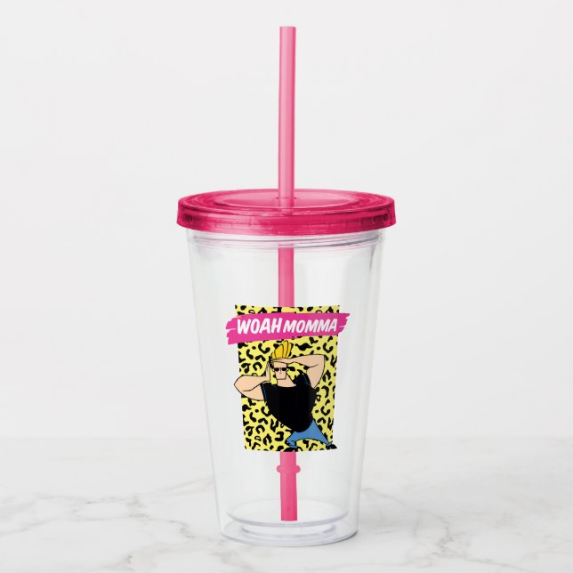 Johnny Bravo - Woah Momma Acrylic Tumbler (Front)