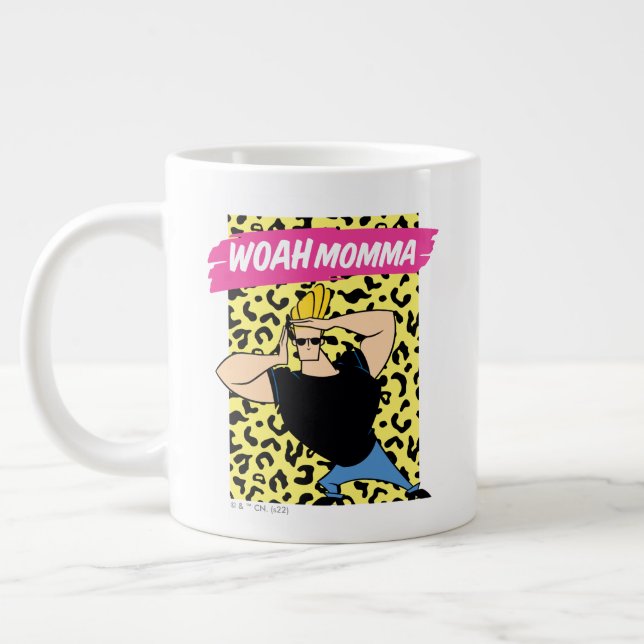 Johnny Bravo - Woah Momma Large Coffee Mug (Left)