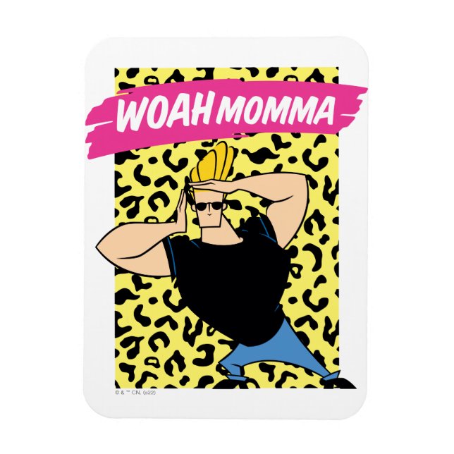 Johnny Bravo - Woah Momma Magnet (Vertical)
