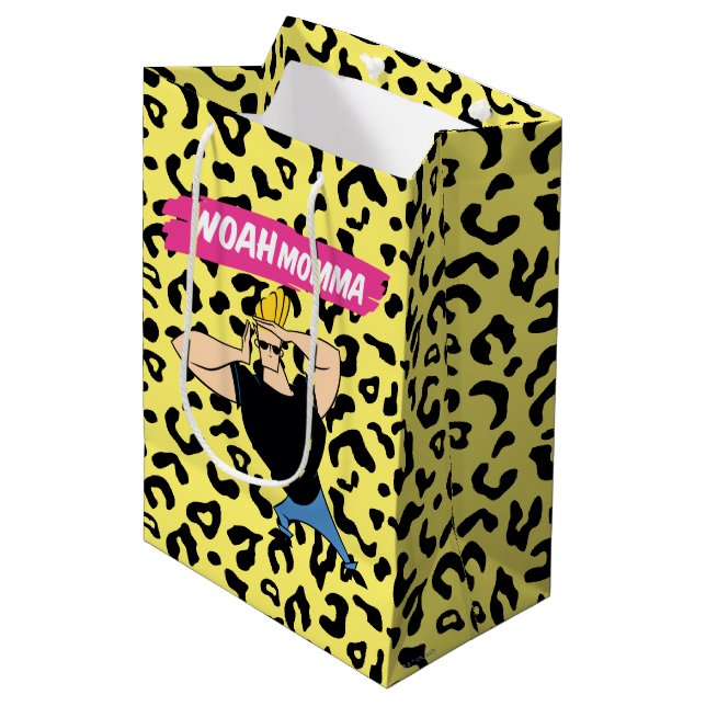 Johnny Bravo - Woah Momma Medium Gift Bag (Front Angled)