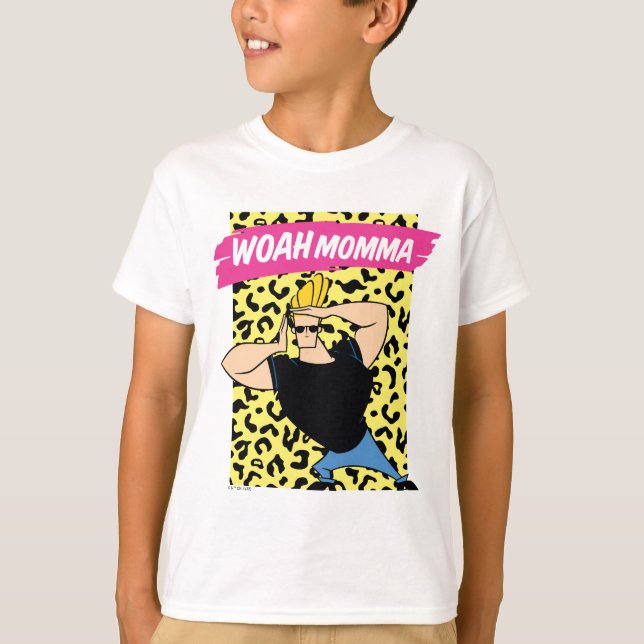 Johnny Bravo - Woah Momma T-Shirt (Front)