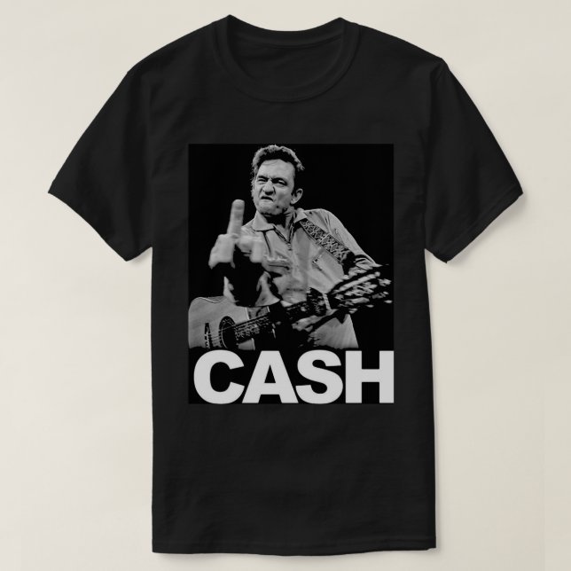 Johnny Cash Art Board Print T-Shirt (Design Front)