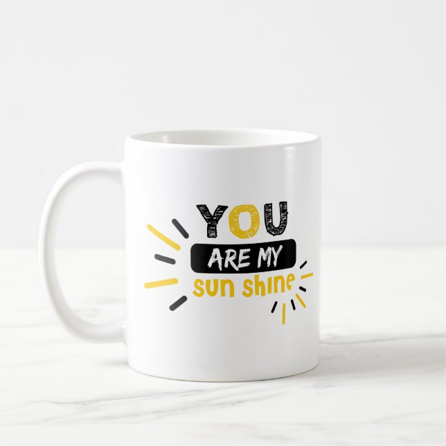 Johnny Cash Funny Lyric Gift : You Are My Sunshine Coffee Mug (Left)