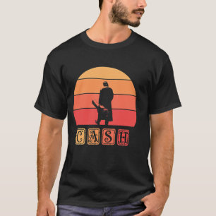Johnny Cash Retro Art   T-Shirt