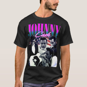 Johnny Cash Retro Bootleg   T-Shirt   Fans