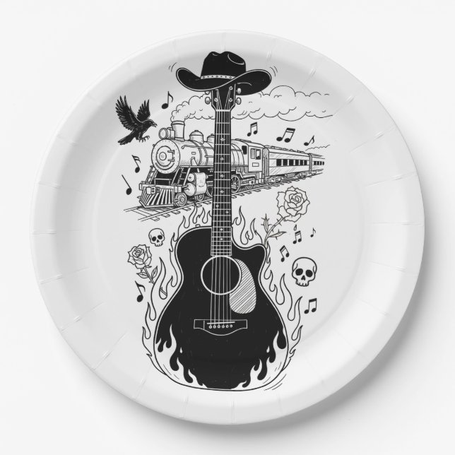 Johnny Cash Theme Plates (Front)
