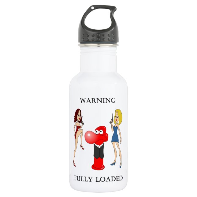 Johnny Condom Fully Loaded 532 Ml Water Bottle (Front)