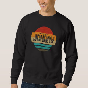 Johnny Name Retro Vintage Sunset Limited Edition Sweatshirt