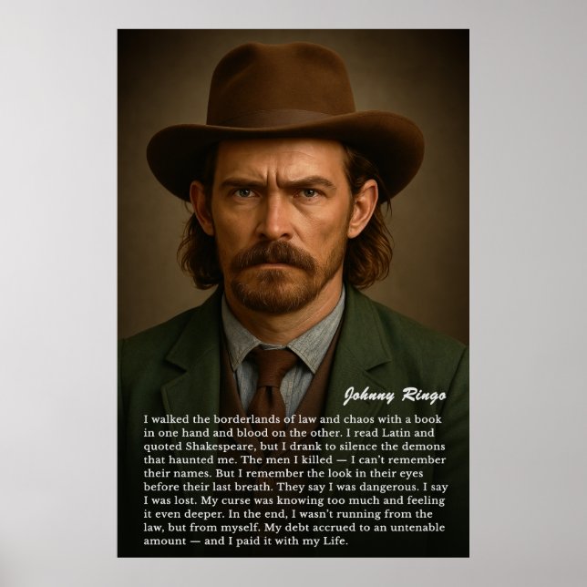 Johnny Ringo – The Educated Gunslinger Poster (Front)