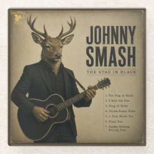 Johnny Smash: a Parody Glass Coaster