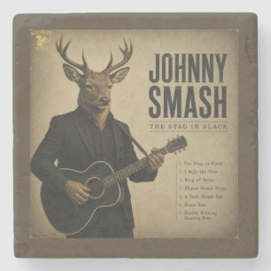 Johnny Smash: a Parody Stone Coaster